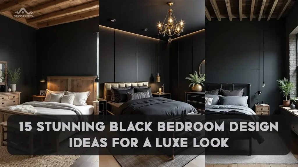 15 Black Bedroom Design Ideas