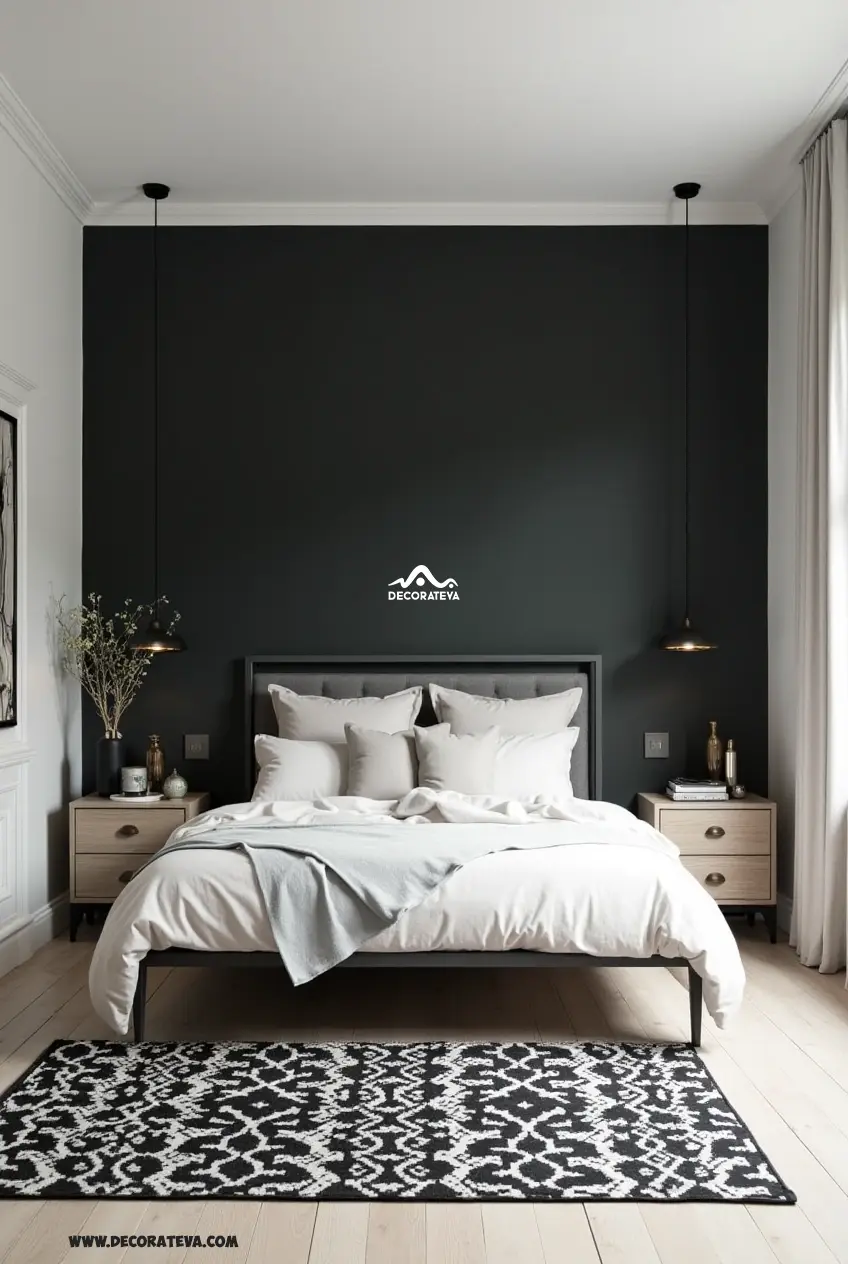 Black Accent Wall bedroom Black Accent Wall bedroom