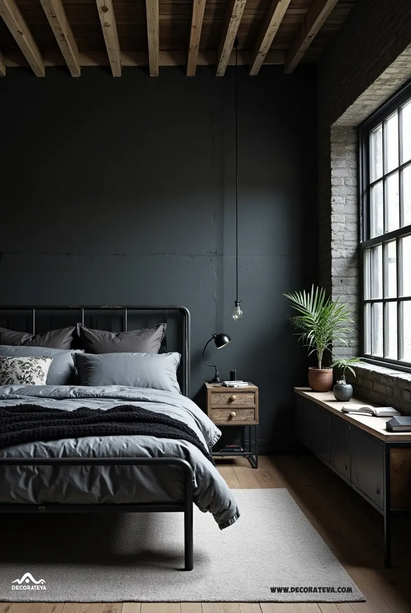 Industrial Black Chic bedroom Industrial Black Chic bedroom