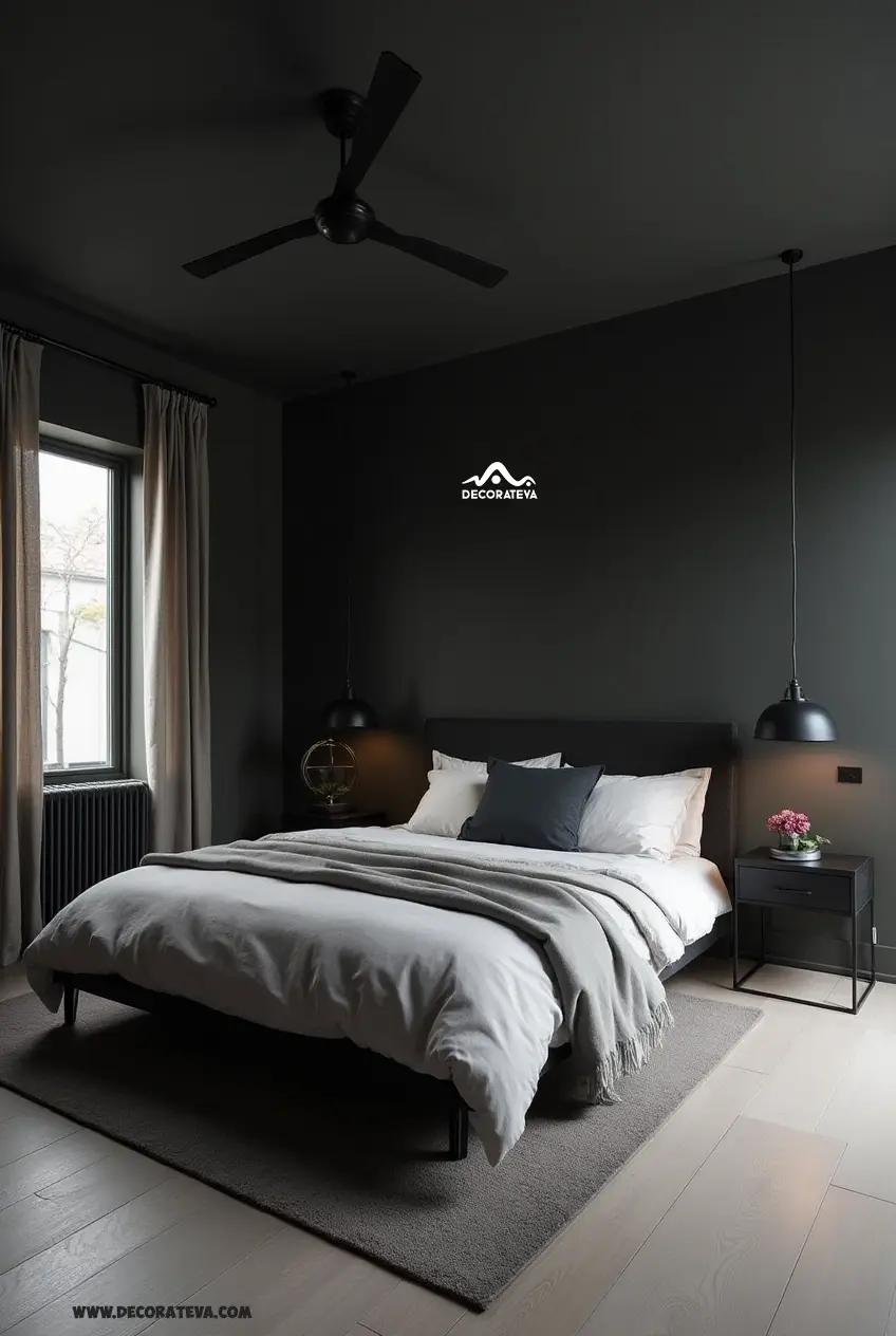 Minimalist Black Bedroom Minimalist Black Bedroom