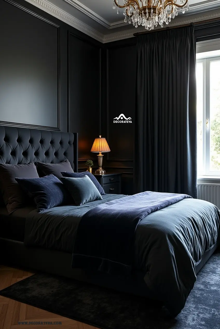 Velvet and Luxurious Fabrics bedroom Velvet and Luxurious Fabrics bedroom