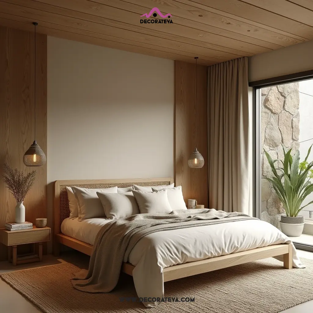 15 Modern Master Bedroom Design Ideas to Transform Your Space Natural Materials for a Relaxing Atmosphere