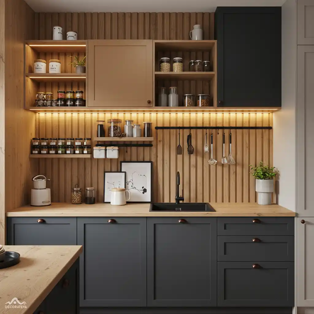 How to Incorporate Slat Wall Design in Your Kitchen? Benefits of Using Slat Wall Design