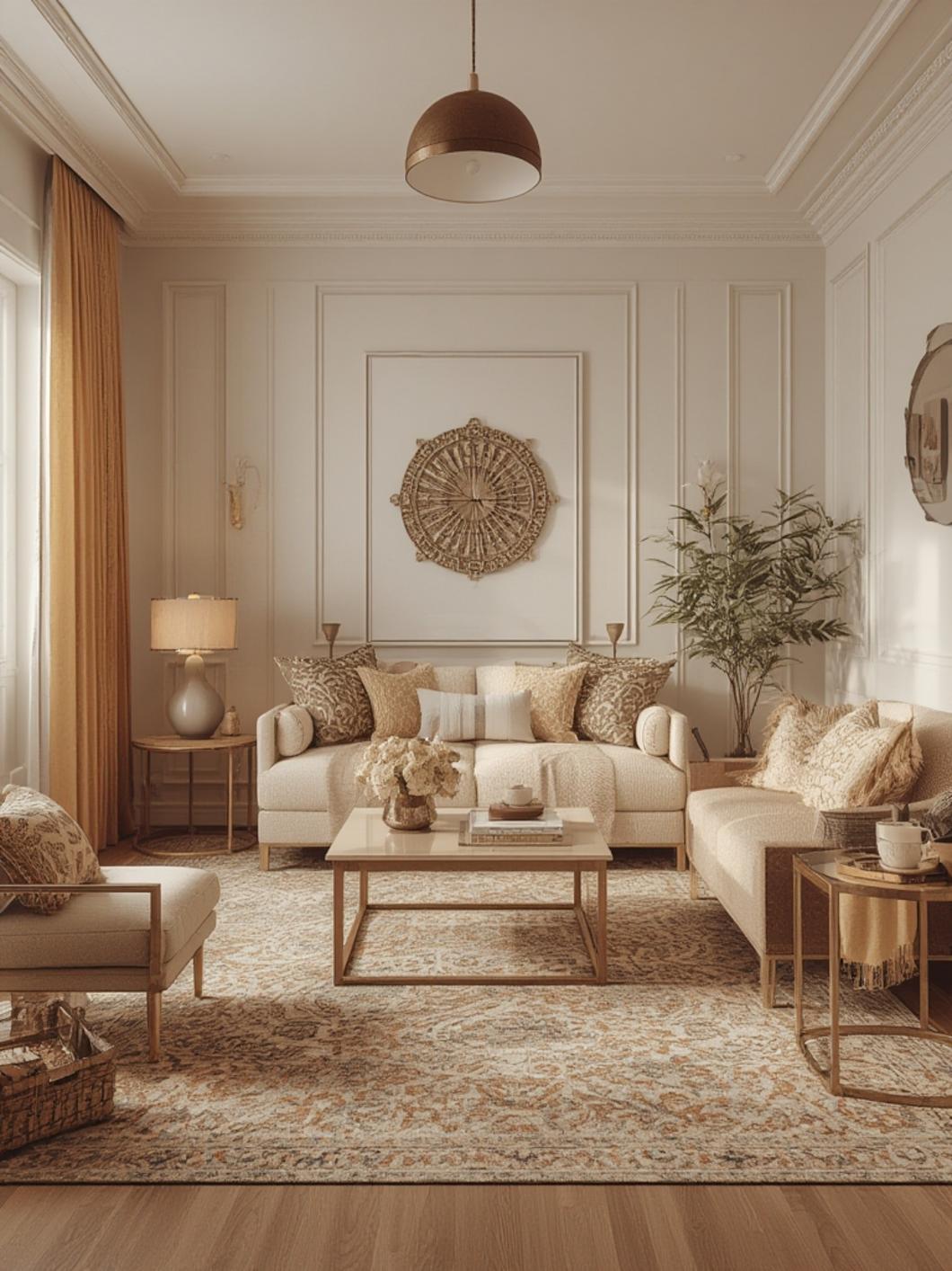 Bohemian living room decor 2 1