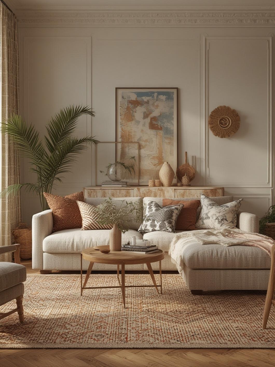 Bohemian living room decor 3