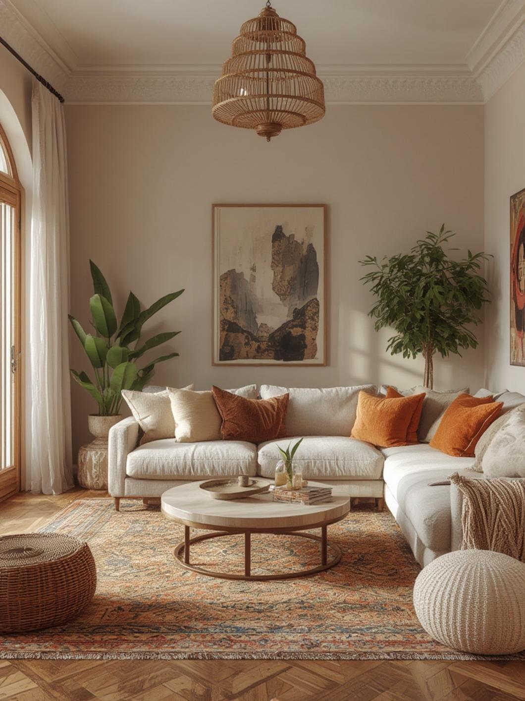 Boho living room ideas 1 1