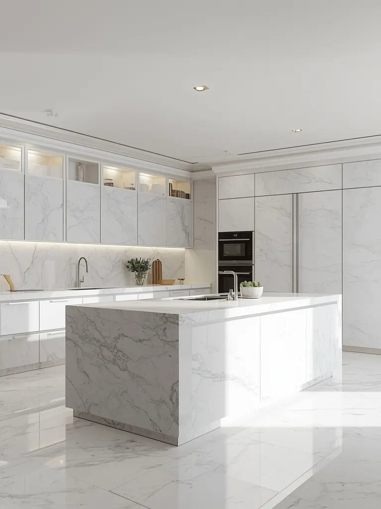 10 Simple Kitchen Decor Ideas That Redefine Modern Elegance 1. Monochromatic Materials
