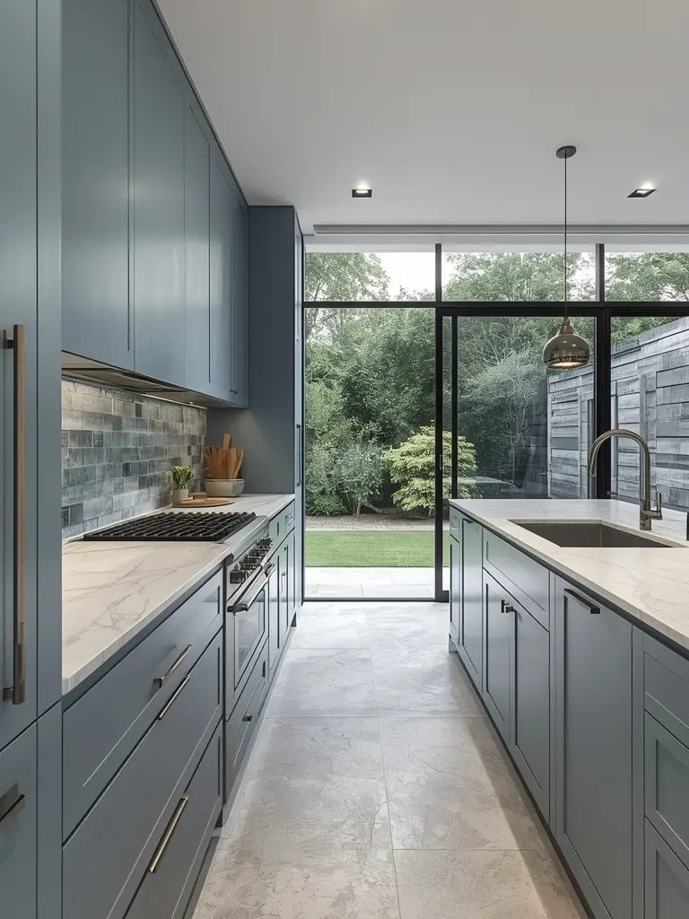 10 Kitchen Color Ideas for Modern Homes That Transform Your Space 8. Dusty Blue: Soft Statement
