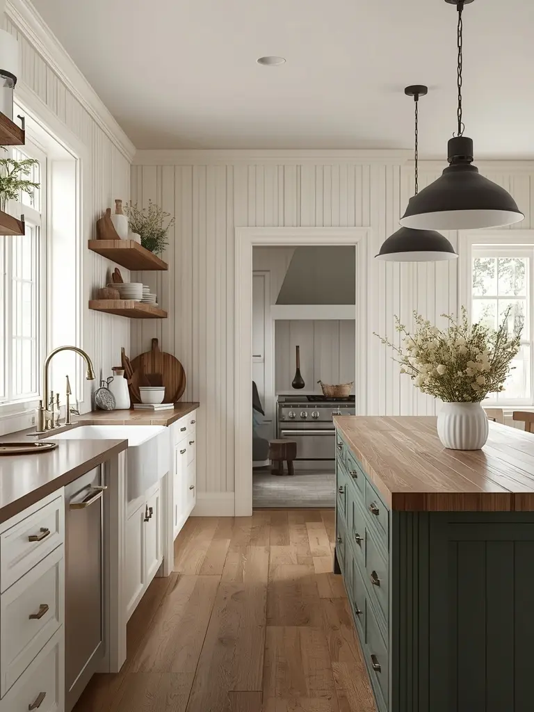 10 Open Kitchen Interior Design Ideas That Redefine Modern Living Farmhouse Charm: Rustic Details with Modern Appeal