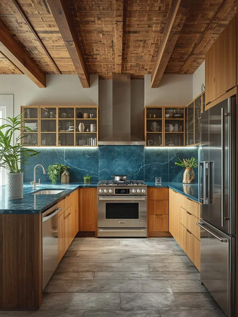 10 Luxury Kitchen Interior Decor Trends That Define Modern Opulence 8. Sustainable Material Palette