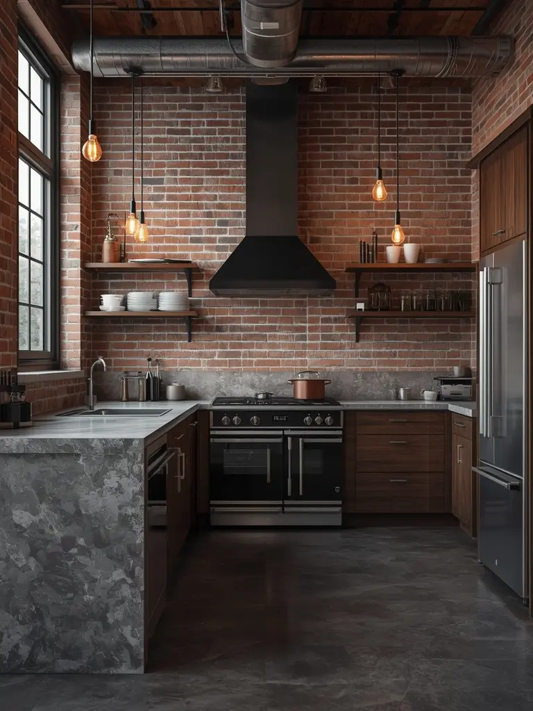 10 Modern Kitchen Interior Design Ideas for Homes Industrial Chic Edge