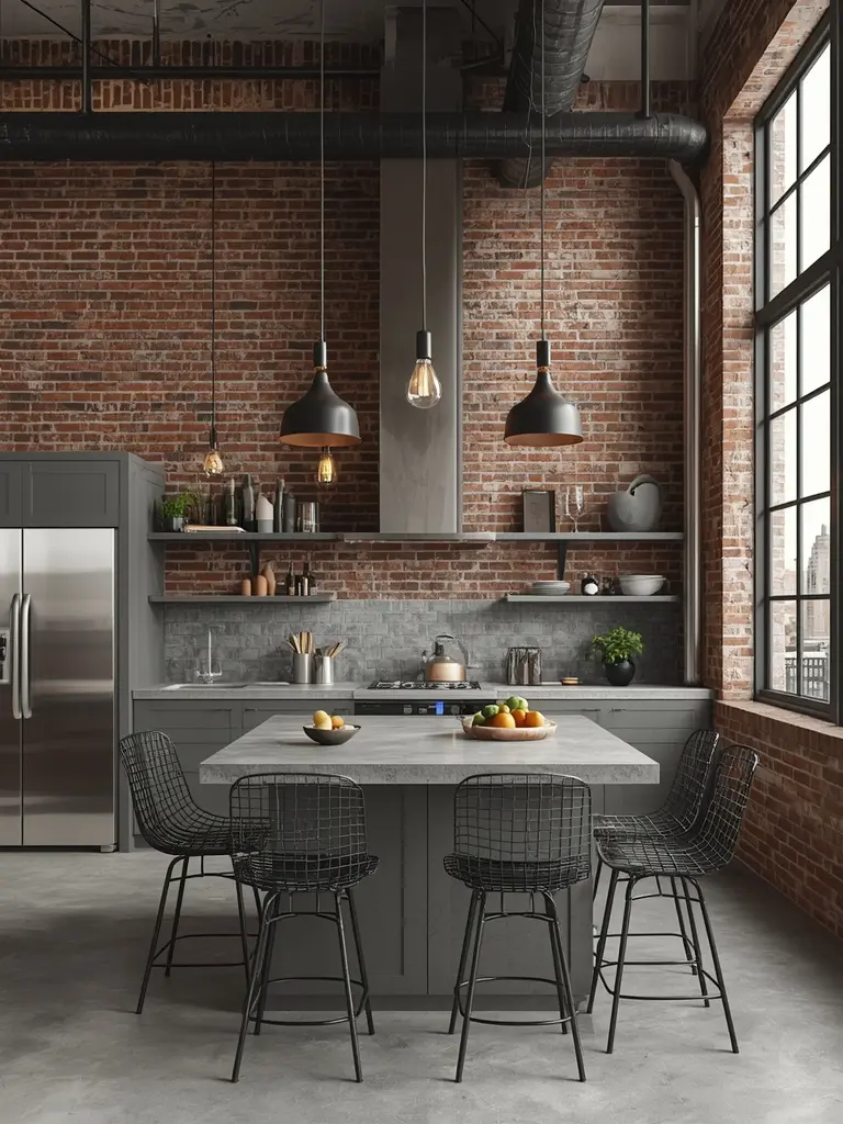 10 Open Kitchen Interior Design Ideas That Redefine Modern Living Industrial Edge: Raw Materials and Refined Finishes