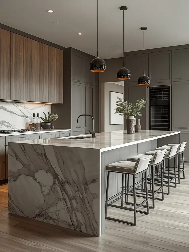 10 Simple Kitchen Decor Ideas That Redefine Modern Elegance 10. Multi-Functional Islands