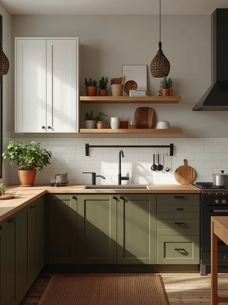 10 Kitchen Color Ideas for Modern Homes That Transform Your Space 7. Olive Green: Natural Harmony