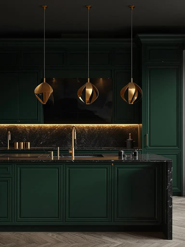 10 Simple Kitchen Decor Ideas That Redefine Modern Elegance 3. Statement Lighting