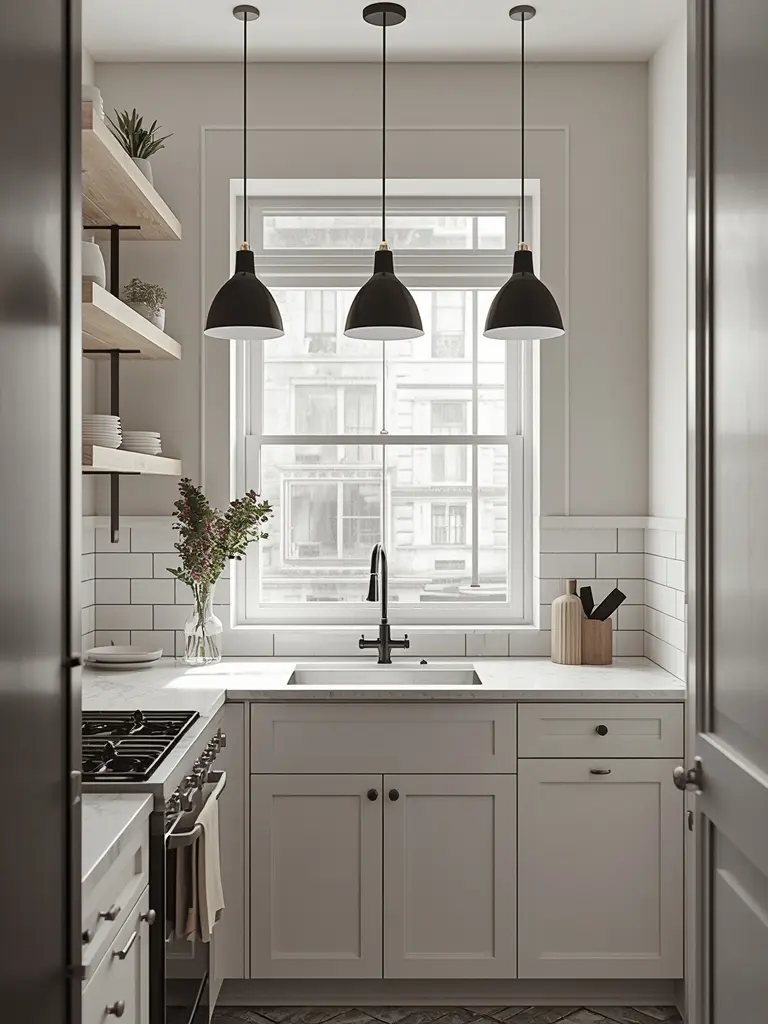 Install Pendant Lighting Over the Sink Zone