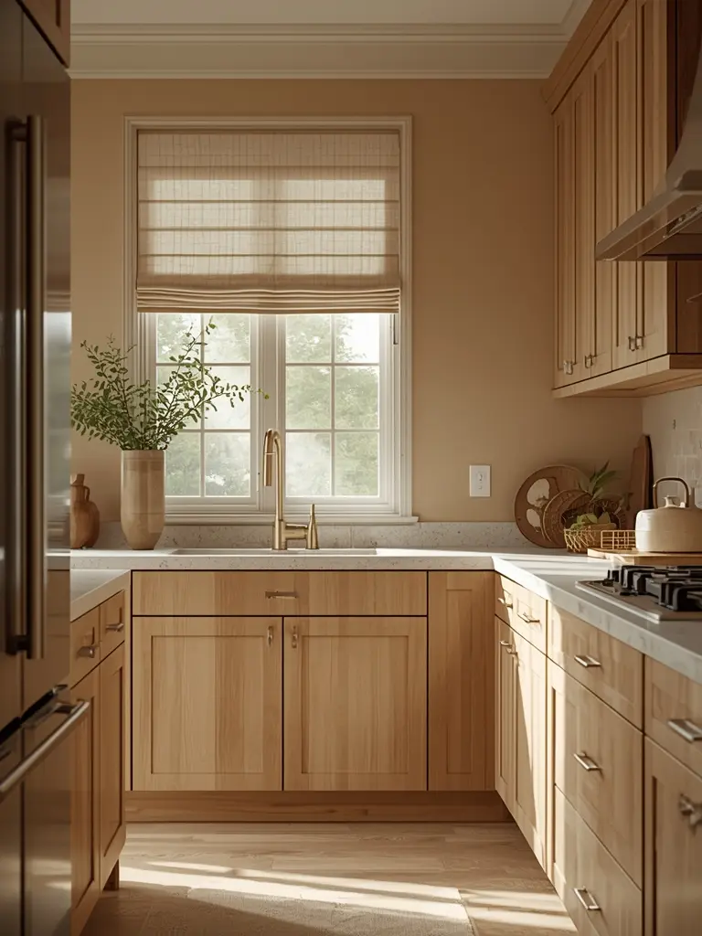 10 Simple Kitchen Decor Ideas That Redefine Modern Elegance 5. Warm Neutrals Palette