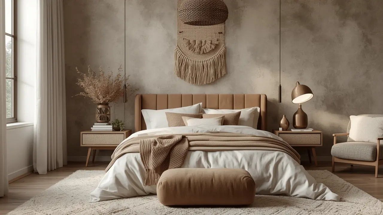 Bedroom Trends in 2026: Design Inspiration Ahead Bedroom featuring rich layers of texture in neutral tones