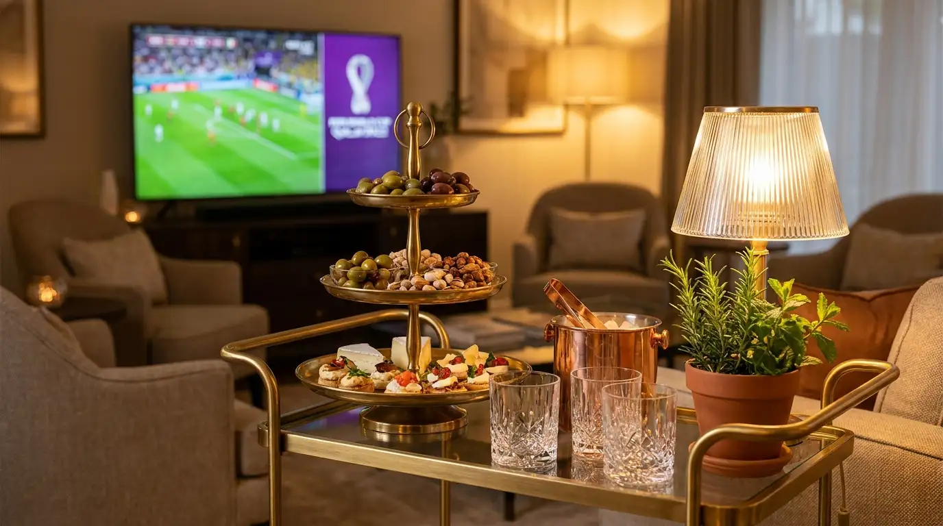 Home FIFA World Cup 2026 playing on the TV